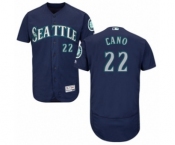 Men's Majestic Seattle Mariners #22 Robinson Cano Navy Blue Flexbase Authentic Collection MLB Jersey