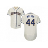 Men's Majestic Seattle Mariners #44 Taijuan Walker Cream Flexbase Authentic Collection MLB Jersey