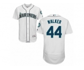 Men's Majestic Seattle Mariners #44 Taijuan Walker White Flexbase Authentic Collection MLB Jersey