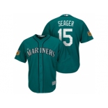 Men's Seattle Mariners #15 Kyle Seager 2017 Spring Training Cool Base Stitched MLB Jersey