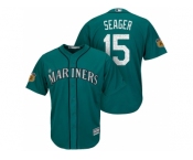 Men's Seattle Mariners #15 Kyle Seager 2017 Spring Training Cool Base Stitched MLB Jersey