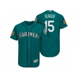 Men's Seattle Mariners #15 Kyle Seager 2017 Spring Training Flex Base Authentic Collection Stitched Baseball Jersey