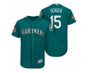 Men's Seattle Mariners #15 Kyle Seager 2017 Spring Training Flex Base Authentic Collection Stitched Baseball Jersey