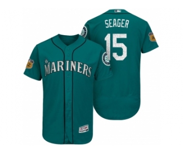 Men's Seattle Mariners #15 Kyle Seager 2017 Spring Training Flex Base Authentic Collection Stitched Baseball Jersey