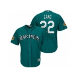 Men's Seattle Mariners #22 Robinson Cano 2017 Spring Training Cool Base Stitched MLB Jersey