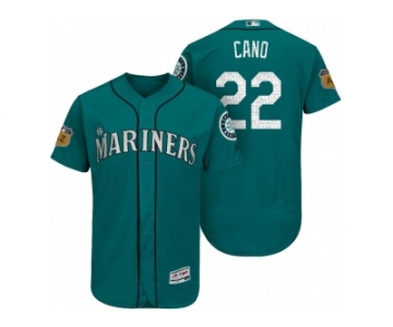 Men's Seattle Mariners #22 Robinson Cano 2017 Spring Training Flex Base Authentic Collection Stitched Baseball Jersey