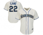 Men's Seattle Mariners #22 Robinson Cano Majestic Cream Cool Base Player Jersey