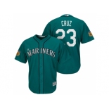 Men's Seattle Mariners #23 Nelson Cruz 2017 Spring Training Cool Base Stitched MLB Jersey