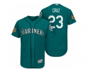 Men's Seattle Mariners #23 Nelson Cruz 2017 Spring Training Flex Base Authentic Collection Stitched Baseball Jersey