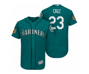 Men's Seattle Mariners #23 Nelson Cruz 2017 Spring Training Flex Base Authentic Collection Stitched Baseball Jersey