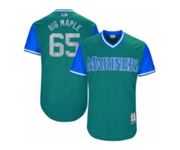 Men's Seattle Mariners James Paxton #65 Big Maple Majestic Aqua 2017 Players Weekend Authentic Jersey