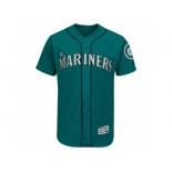 Men's Seattle Mariners Majestic Alternate Blank Green Flex Base Authentic Collection Team Jersey