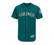 Men's Seattle Mariners Majestic Alternate Blank Green Flex Base Authentic Collection Team Jersey