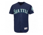 Men's Seattle Mariners Majestic Alternate Blank Navy Flex Base Authentic Collection Team Jersey