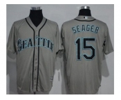 Seattle Mariners #15 Kyle Seager Grey New Cool Base Stitched MLB Jersey