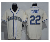 Seattle Mariners #22 Robinson Cano Cream New Cool Base Stitched MLB Jersey