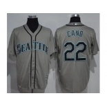 Seattle Mariners #22 Robinson Cano Grey New Cool Base Stitched MLB Jersey