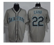 Seattle Mariners #22 Robinson Cano Grey New Cool Base Stitched MLB Jersey