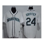 Seattle Mariners #24 Ken Griffey White New Cool Base Stitched MLB Jersey