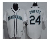 Seattle Mariners #24 Ken Griffey White New Cool Base Stitched MLB Jersey