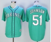 Seattle Mariners #51 Randy Johnson Green New Cool Base Stitched Baseball Jersey[Johnson]