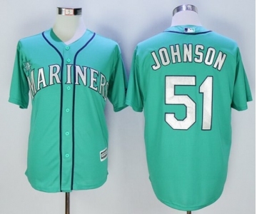 Seattle Mariners #51 Randy Johnson Green New Cool Base Stitched Baseball Jersey[Johnson]