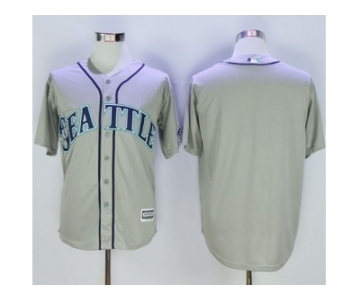 Seattle Mariners Blank Grey New Cool Base Stitched Baseball Jersey