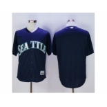 Seattle Mariners Blank Navy blue New Cool Base Stitched Baseball Jersey