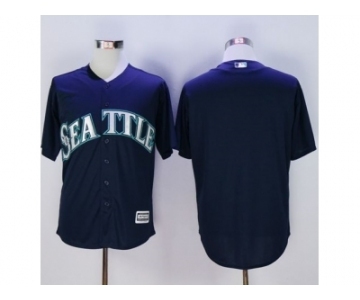 Seattle Mariners Blank Navy blue New Cool Base Stitched Baseball Jersey