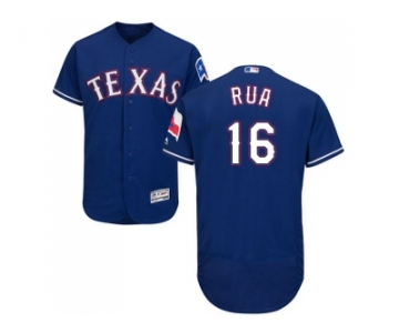 Men Texas Rangers #16 Ryan Rua Blue Flexbase Authentic Collection Stitched MLB Jersey