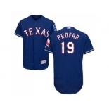 Men Texas Rangers #19 Jurickson Profar Blue Flexbase Authentic Collection Stitched MLB Jersey