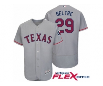 Men Texas Rangers #29 Adrian Beltre Gray Stars & Stripes 2016 Independence Day Flex Base Jersey