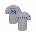 Men Texas Rangers #29 Adrian Beltre Grey New Cool Base Stitched MLB Jersey