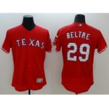 Men Texas Rangers #29 Adrian Beltre Majestic Red Flexbase Authentic Collection Player Jersey