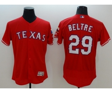 Men Texas Rangers #29 Adrian Beltre Majestic Red Flexbase Authentic Collection Player Jersey