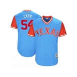 Men's 2017 Little League World Series Rangers #54 Andrew Cashner Cash Light Blue Jersey