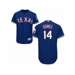 Men's Majestic Texas Rangers #14 Carlos Gomez Royal Blue Flexbase Authentic Collection MLB Jersey