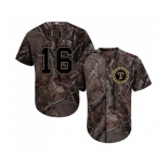 Men's Majestic Texas Rangers #16 Ryan Rua Authentic Camo Realtree Collection Flex Base MLB Jersey