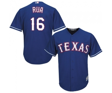 Men's Majestic Texas Rangers #16 Ryan Rua Replica Royal Blue Alternate 2 Cool Base MLB Jersey