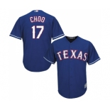 Men's Majestic Texas Rangers #17 Shin-Soo Choo Replica Royal Blue Alternate 2 Cool Base MLB Jersey