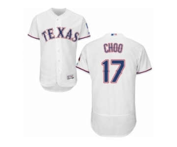 Men's Majestic Texas Rangers #17 Shin-Soo Choo White Flexbase Authentic Collection MLB Jersey