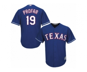 Men's Majestic Texas Rangers #19 Jurickson Profar Authentic Royal Blue Alternate 2 Cool Base MLB Jersey