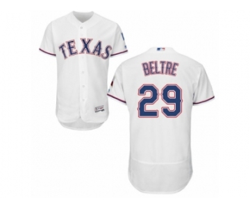 Men's Majestic Texas Rangers #29 Adrian Beltre White Flexbase Authentic Collection MLB Jersey