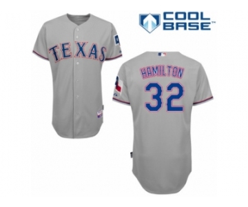 Men's Majestic Texas Rangers #32 Josh Hamilton White Flexbase Authentic Collection MLB Jersey