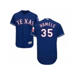 Men's Majestic Texas Rangers #35 Cole Hamels Royal Blue Flexbase Authentic Collection MLB Jersey