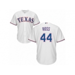 Men's Majestic Texas Rangers #44 Tyson Ross Replica White Home Cool Base MLB Jersey