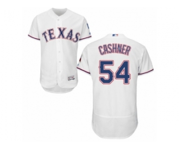 Men's Majestic Texas Rangers #54 Andrew Cashner White Flexbase Authentic Collection MLB Jersey