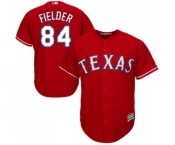 Men's Majestic Texas Rangers #84 Prince Fielder Replica Red Alternate Cool Base MLB Jersey