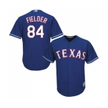 Men's Majestic Texas Rangers #84 Prince Fielder Replica Royal Blue Alternate 2 Cool Base MLB Jersey