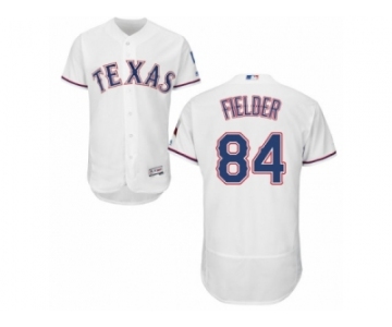 Men's Majestic Texas Rangers #84 Prince Fielder White Flexbase Authentic Collection MLB Jersey